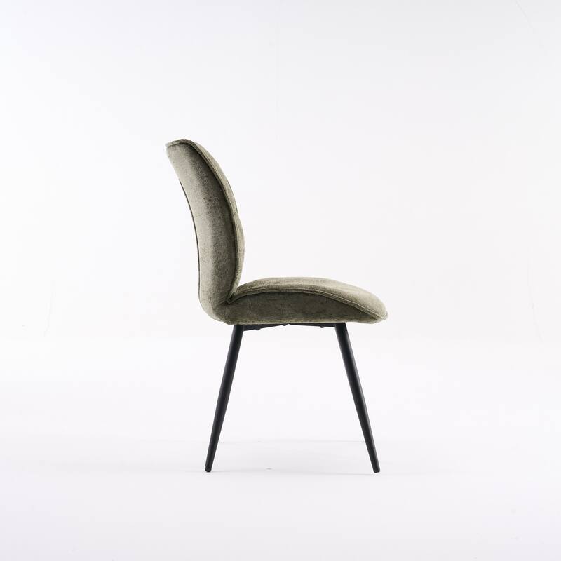 Dining Chairs Set of 2, Armless Kitchen Chairs, Soft Cushion