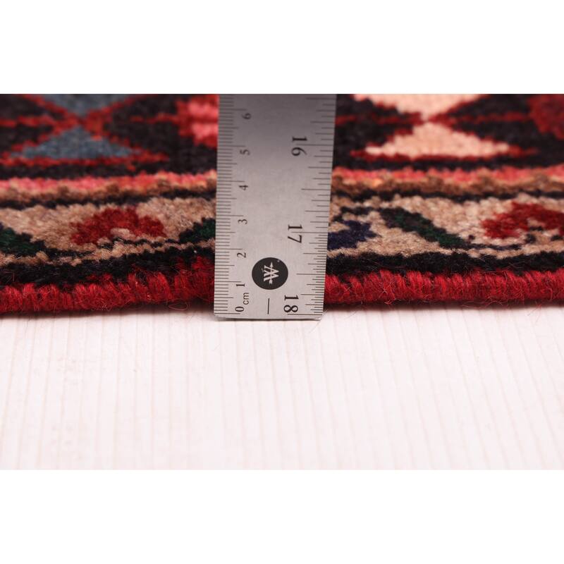 ECARPETGALLERY Hand-knotted Andelz Dark Red Wool Rug - 3'7 x 9'9