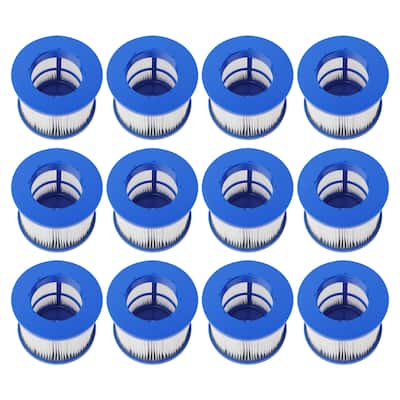 ALEKO Water Filter Cartridge for Inflatable Hot Tub Spa Lot of 12