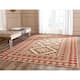 SAFAVIEH Veranda Eyvor Indoor/ Outdoor Waterproof Patio Backyard Rug - 8' x 11' - Red/Natural