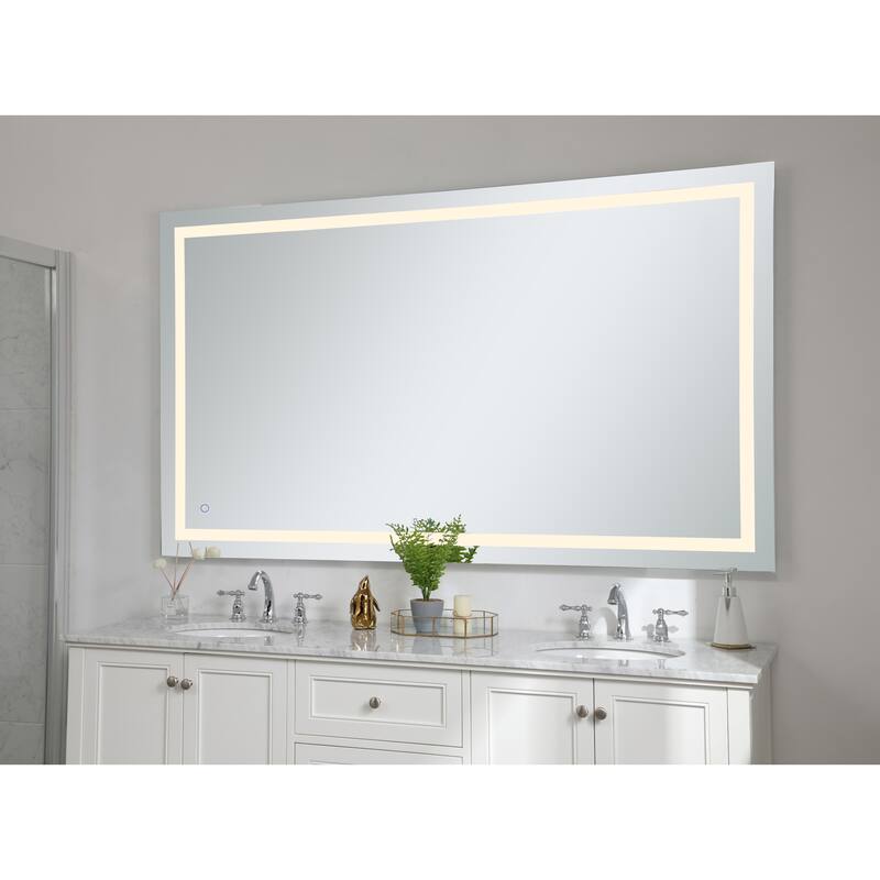 Elegant Lighting Helios 42" x 72" Rectangular Frameless Wall Mounted