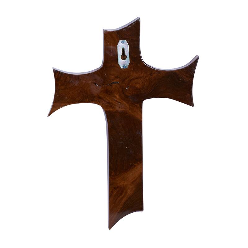 Brown Teak Wood Eclectic Style Wall Decor