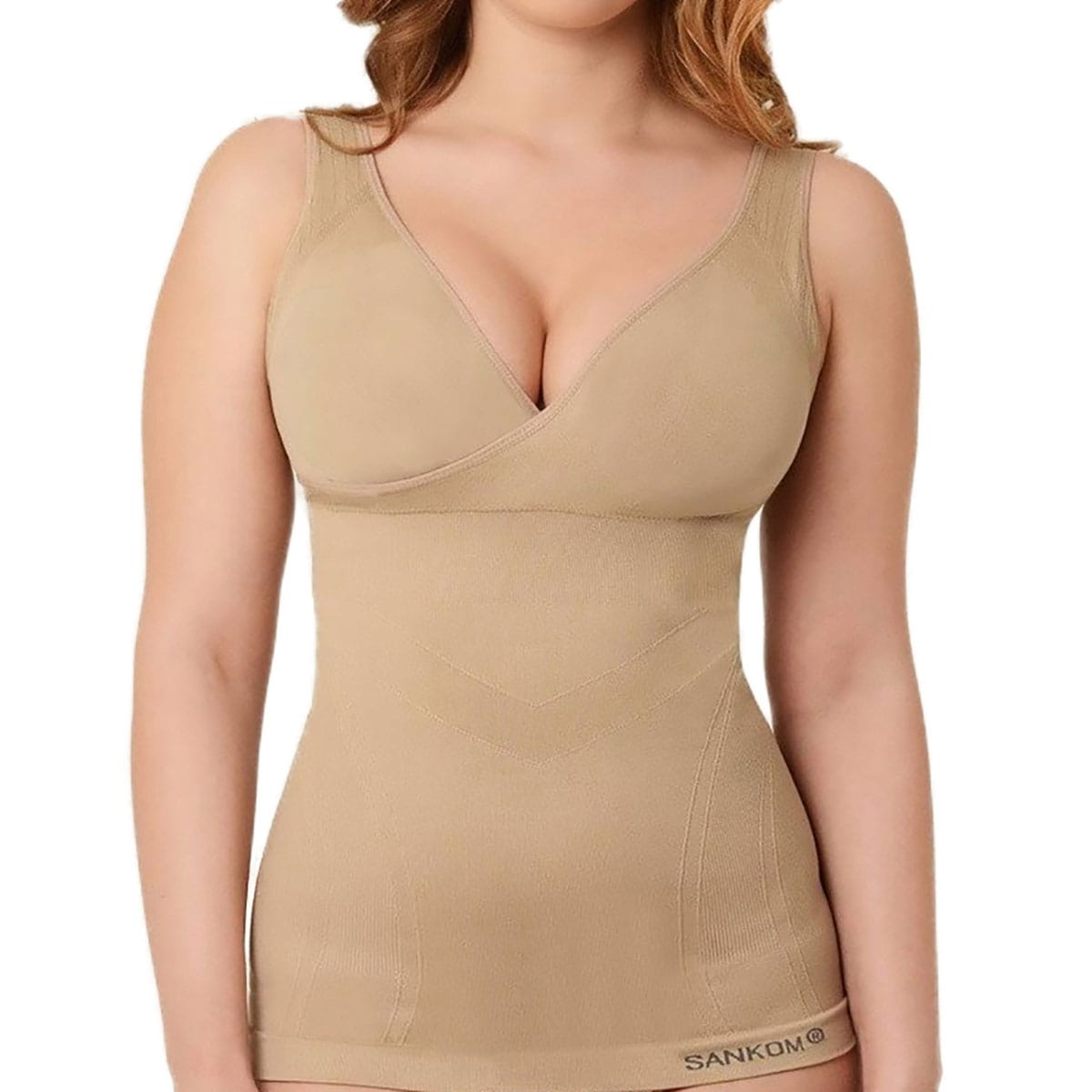 SANKOM-Beige Slimming Posture Vest Shaper Bra Essentials Classic-XXXL -  XXXL - Bed Bath & Beyond - 34038366