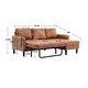 preview thumbnail 4 of 11, L Shape Sleeper Sectional Sofa with Reversible Chaise & 3 Pillows