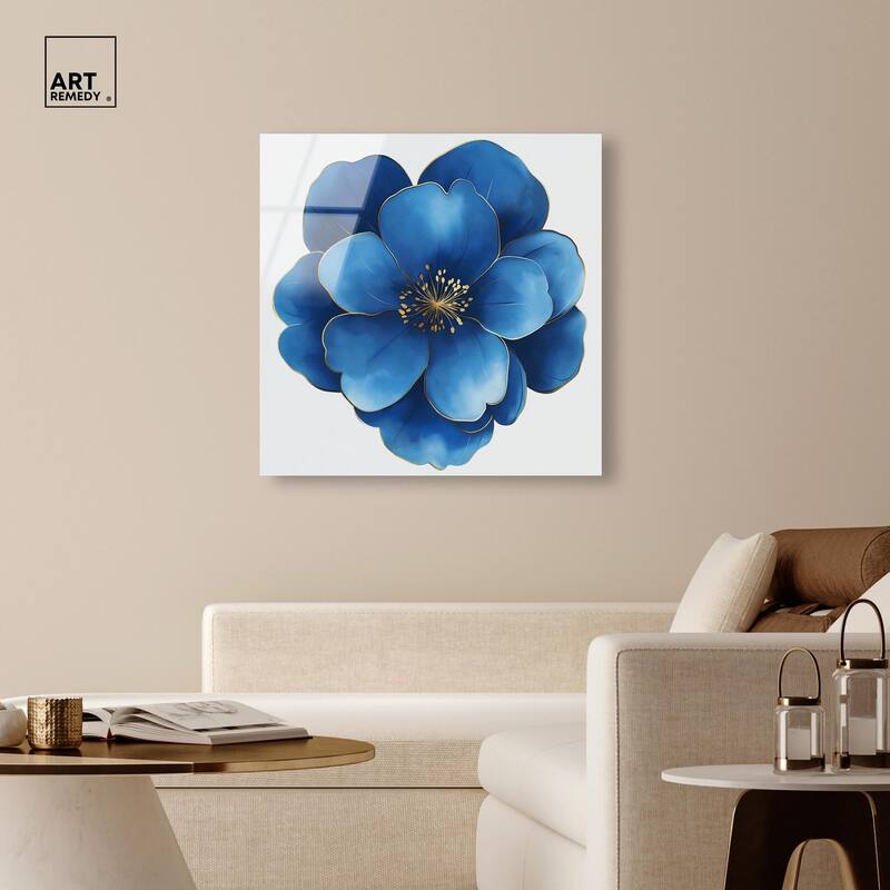 Blue Brilliance I Acrylic by Art Remedy, Ready to Hang
