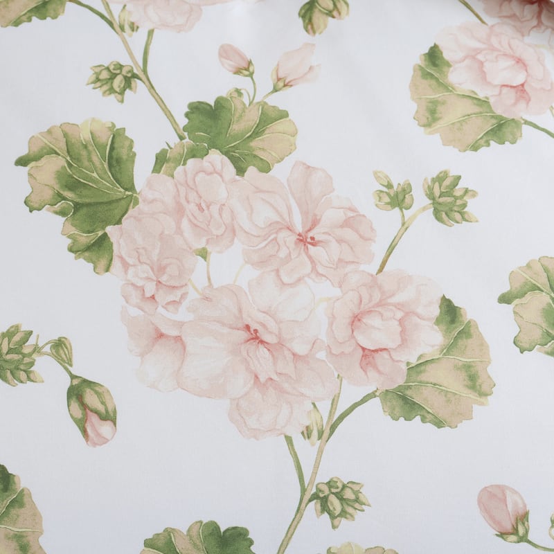Martha Stewart Geranium Bloom Cotton Reversible Pink Comforter Set