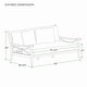 preview thumbnail 20 of 22, Cambridge Casual Lowell Teak Patio Daybed with Cushion