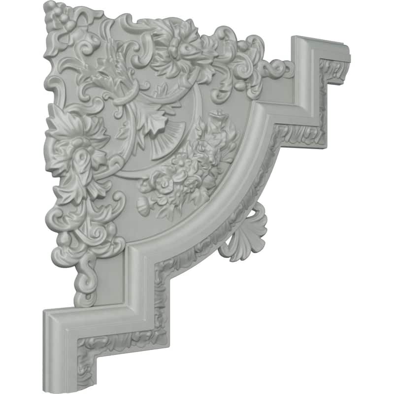 15 3/4"W x 15 3/4"H x 1 1/8"P Emery Panel Moulding Corner (matches moulding PML02X01EM)
