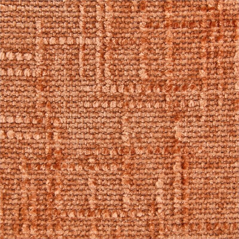 76.77" Chenille Upholstered Sofa with 2 Ottomans