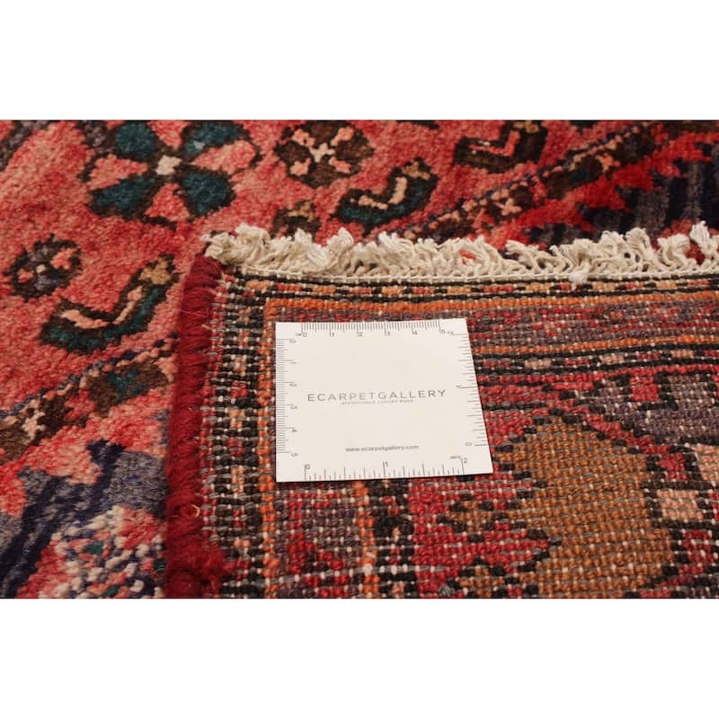 ECARPETGALLERY Hand-knotted Andelz Red Wool Rug - 4'2 x 8'6