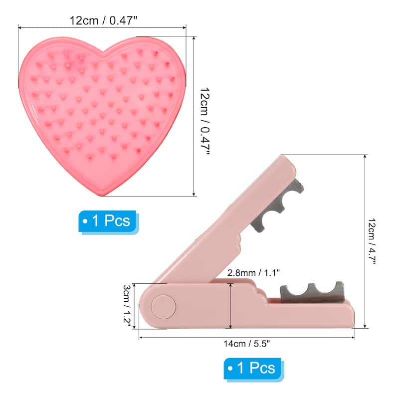2pcs Rose Stem Leaf Thorn Stripper Remover Tool Stripping Kits - Pink