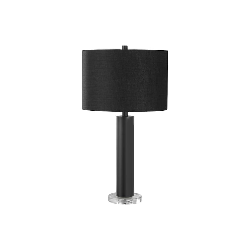 Lighting, 28"h, Table Lamp, Black Metal, Black Shade, Contemporary