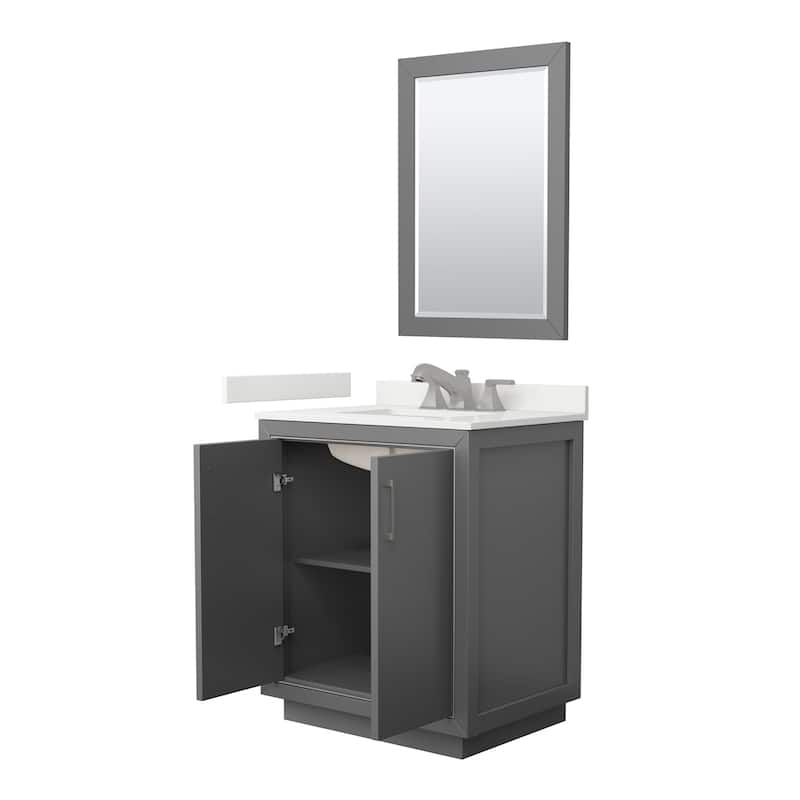 Wyndham Collection WCF111130S-QTZ-US3M24 Icon 30" Free Standing Single