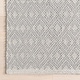preview thumbnail 5 of 18, Home Conservatory Optic Diamond Handwoven Cotton Area Rug