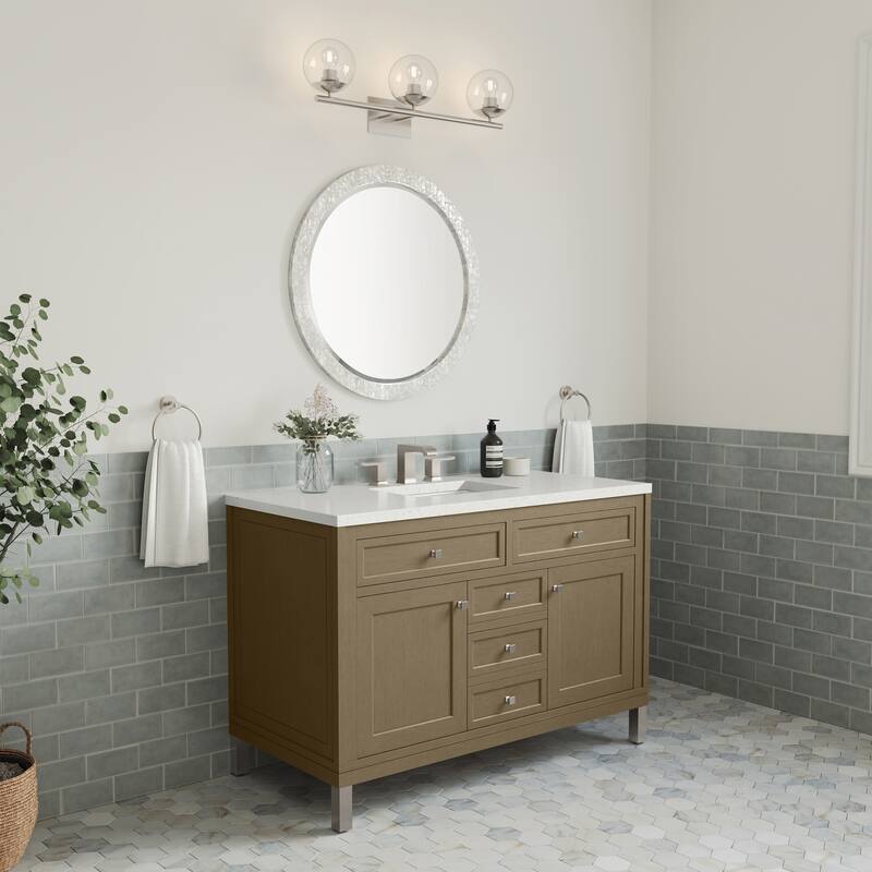 Chicago 48" Single Vanity, Walnut Whisper