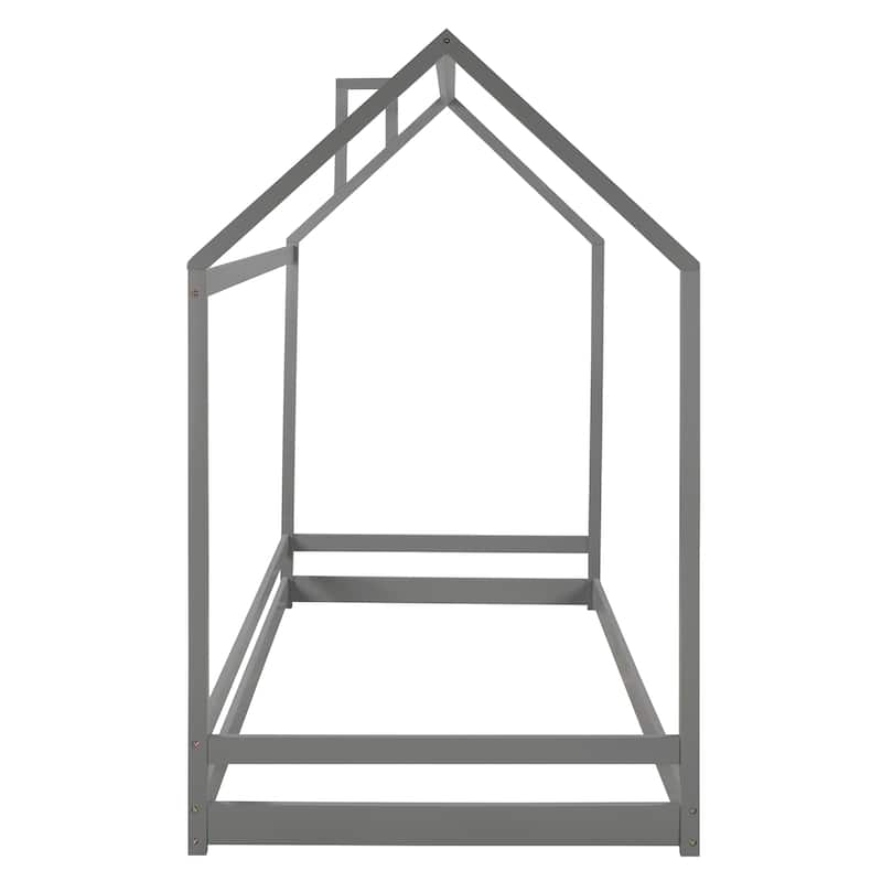 Twin Size House Bed Wood Bed