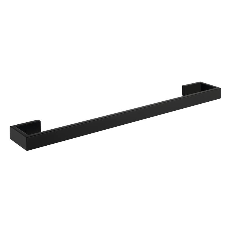 24'' Wall Mounted Towel Bar Towel Holder - Satin Black