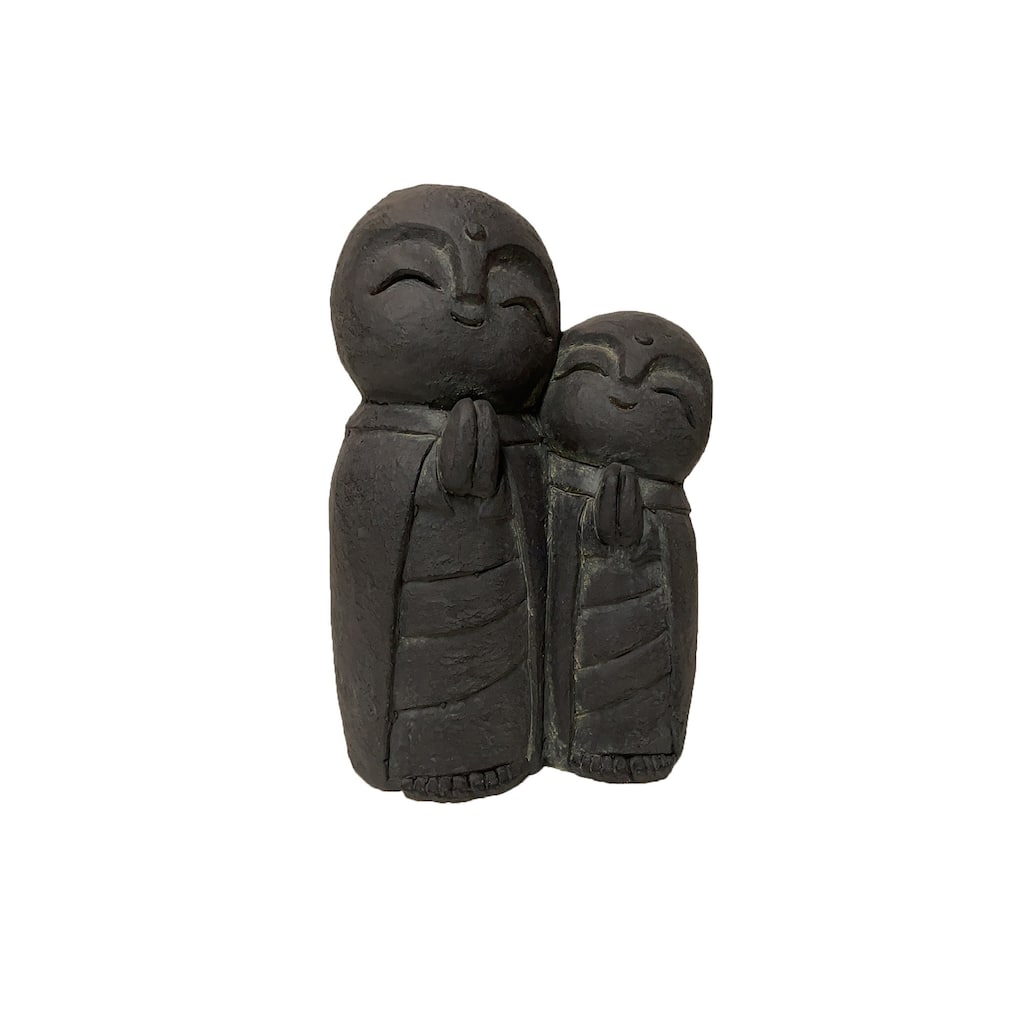 15" Religious Mother Child Lucky Japanese Jizo Outdoor Garden Statue