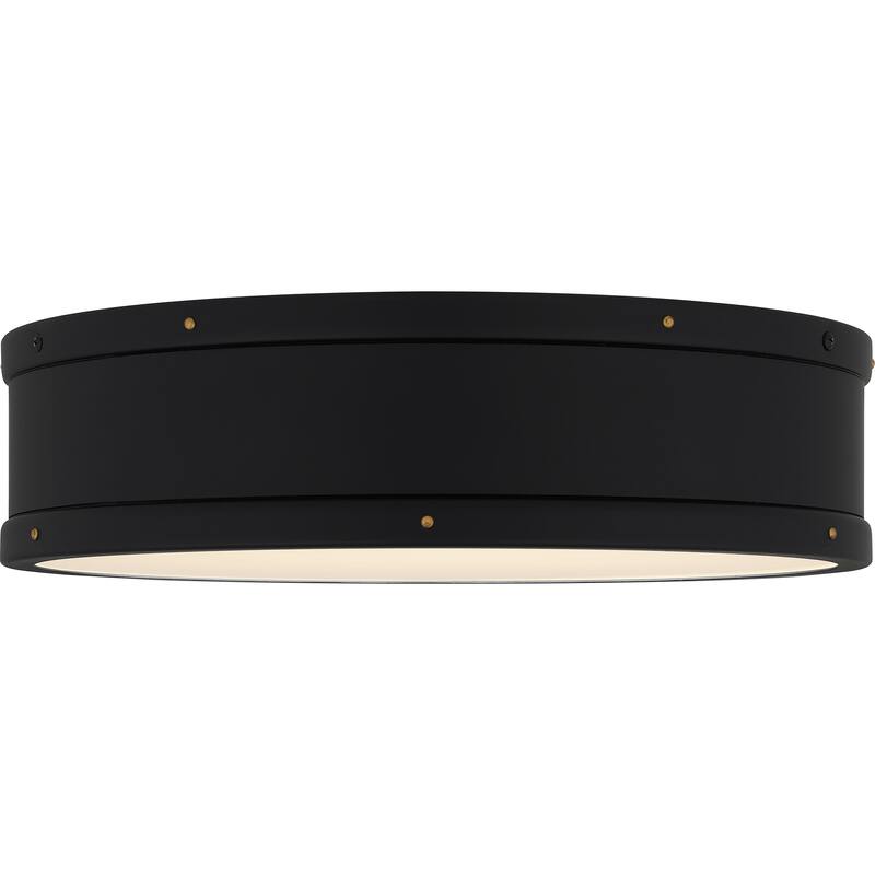 Ahoy Integrated LED Matte Black Flush Mount