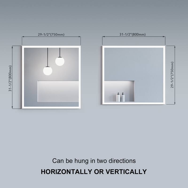 Buley LED Mirror - Rectangle 31" High