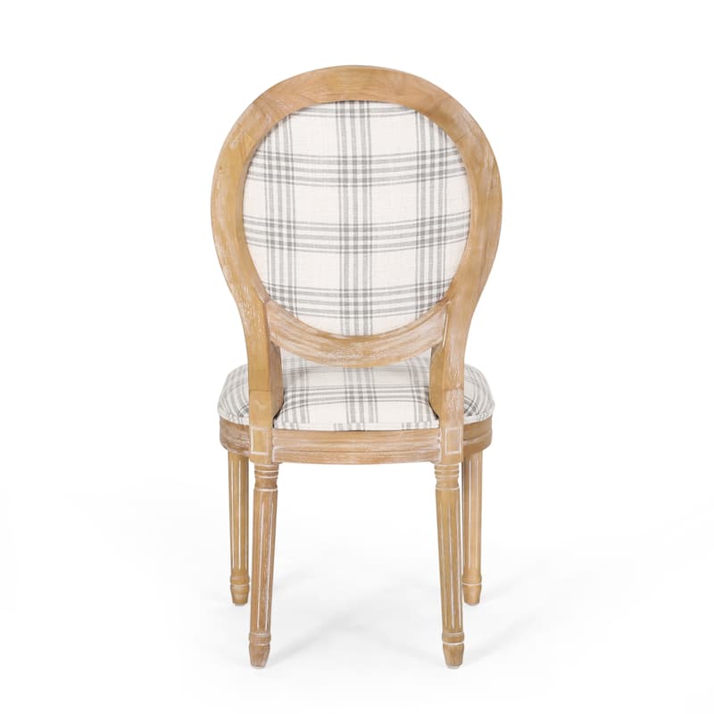 Phinnaeus French Country Fabric Dining Chairs (Set of 2) by Christopher Knight Home