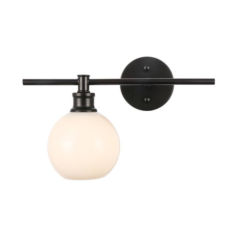 Collins 1-Light Glass Left Wall Sconce - 14.7/9.8 - 14.7/9.8