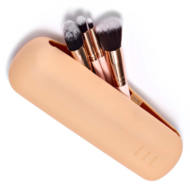 Travel Cosmetic Makeup Brush Holder - 8'' H X 2.5'' W X 1'' D