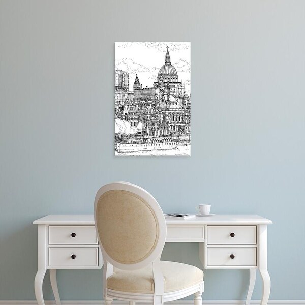 Easy Art Prints Melissa Wang's 'B&W City Scene X' Premium Canvas Art