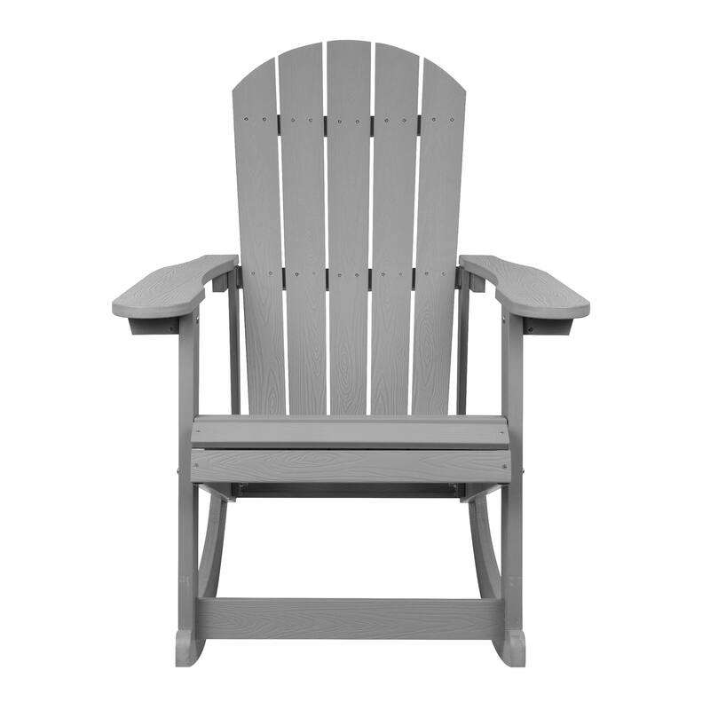 Light Grey Adirondack Rocking Chair