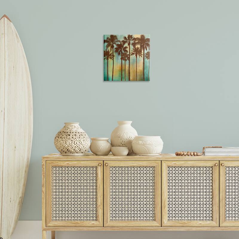 Stupell Looming Palms on Gradient Canvas Wall Art Design By John Seba