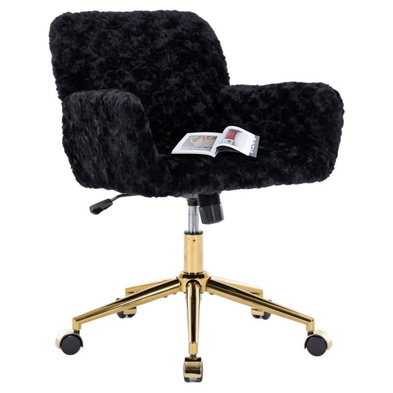 Metal Swivel Home Upholstered Office Chair
