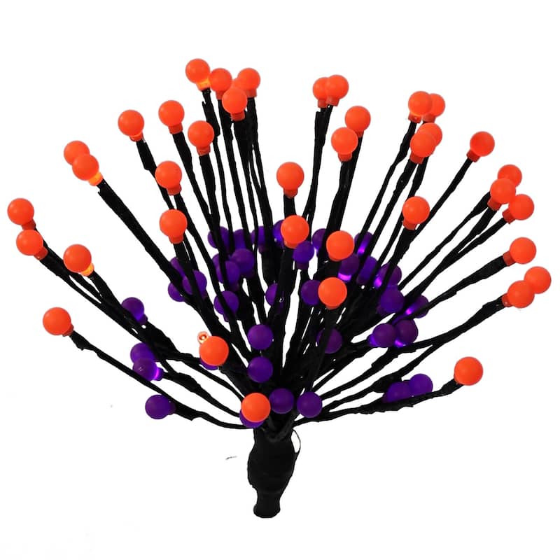 Haunted Hill Farm Set of 6 Battery-Operated Radiant Starburst LED Lights w/ 8 Functions and Timer