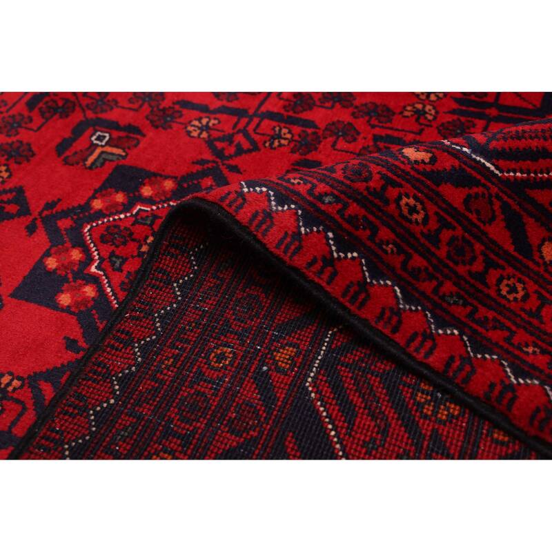 ECARPETGALLERY Hand-knotted Finest Khal Mohammadi Red Wool Rug - 4'11 x 6'6
