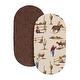 preview thumbnail 2 of 4, Sweet Jojo Designs Tan Brown Western Cowboy Boy 2 Pack Baby Bassinet Fitted Sheets - Horseshoe Print & Wild West, Southern Horse