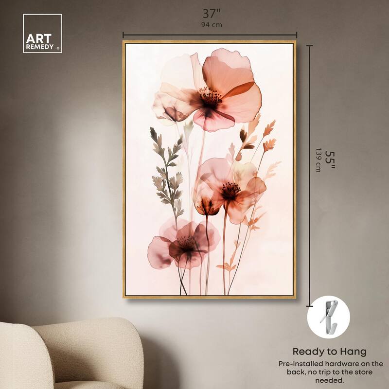 Petal Dye II Canvas by Art Remedy