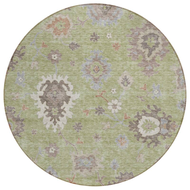HomeRoots Floral Traditional Rectangle Outdoor Rug