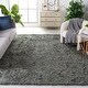 preview thumbnail 7 of 18, SAFAVIEH Handmade Paris Shag Danara 2.5-inch Thick Rug - Silver - 3' x 5'