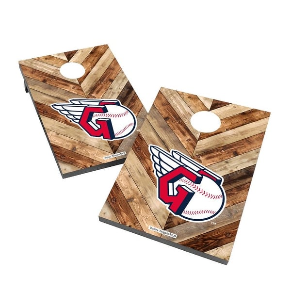 slide 2 of 5, Cleveland Guardians 2x4 MLB Cornhole Bag Toss Include Carry Case