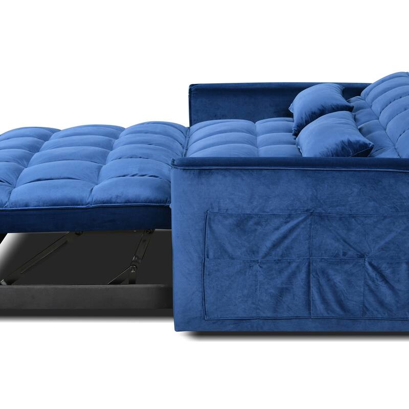 Pull-out Sofa Bed, 3-in-1 Convertible Futon Sofa Bed