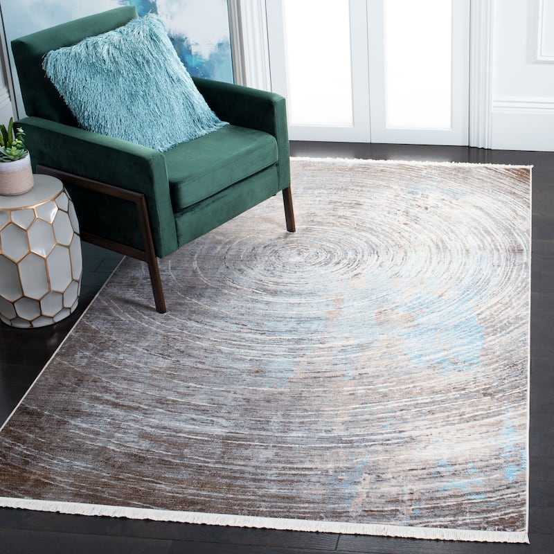 SAFAVIEH Vintage Persian Benjamina Modern Abstract Rug - 4' x 6' - Grey/Blue