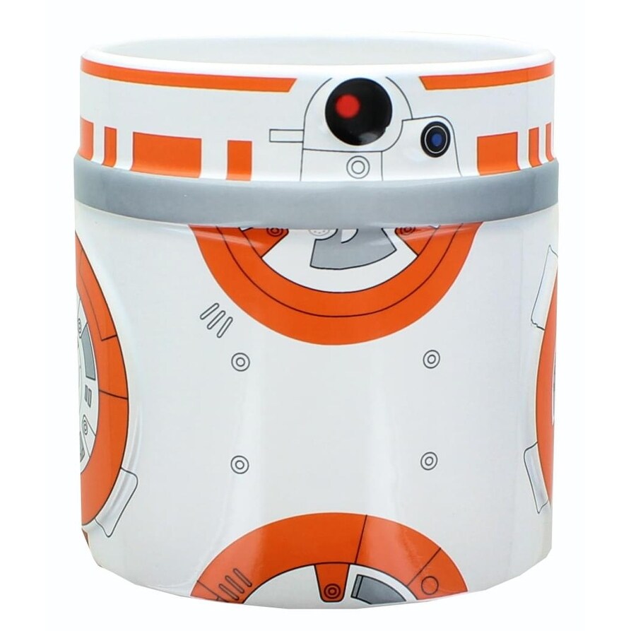 Star Wars 2D Relief BB-8 20oz Ceramic Coffee Mug - White - Bed