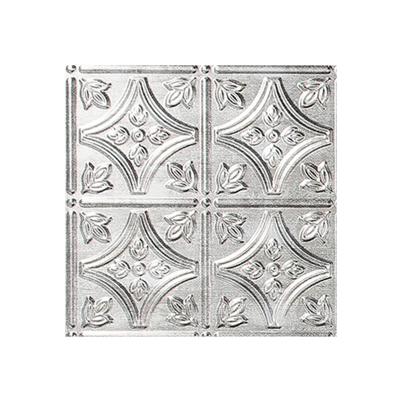 FASÄDE Traditional 1 4-foot x 8-foot PVC Wall Panel in Crosshatch Silver - Sample