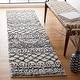 preview thumbnail 37 of 166, SAFAVIEH Arizona Shag Lotta Moroccan 1.2-inch Thick Rug 2'3" x 10' Runner - Ivory/Black - Runner
