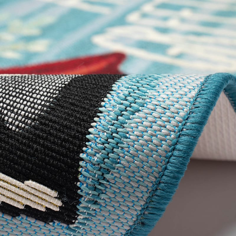 Liora Manne Esencia Seas And Greetings Indoor/Outdoor Mat