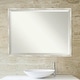 preview thumbnail 15 of 66, Beveled Bathroom Wall Mirror - Crackled Metallic Frame