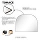 preview thumbnail 13 of 31, TEHOME Dezerae Large Arch Mirror for Mantel, 40'' W x 32'' H
