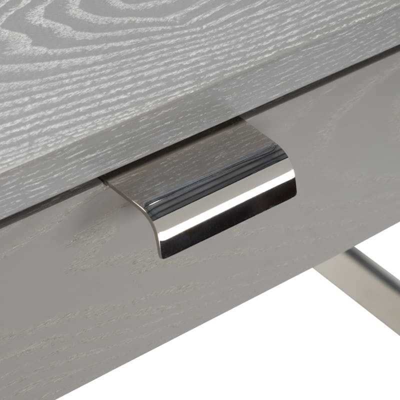 SAFAVIEH Couture Radunka 3-Drawer Smoked Eucalyptus Writing Desk