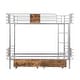 preview thumbnail 10 of 18, Twin XL Bunk Bed Industria Metal Bed with 2 Drawers
