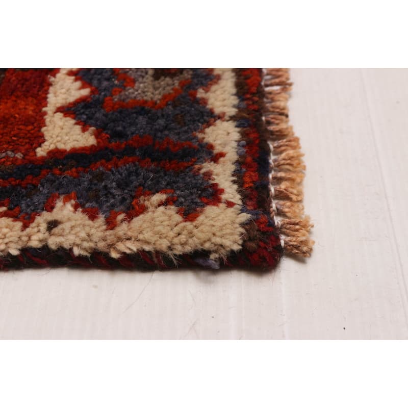 ECARPETGALLERY Hand-knotted Melis Vintage Red Wool Rug - 4'8 x 14'3