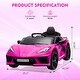 preview thumbnail 16 of 47, 12V Kids Ride on Car Licensed Corvette Battery Powered Car Toddles Electric Sports Car Toy with Remote Control